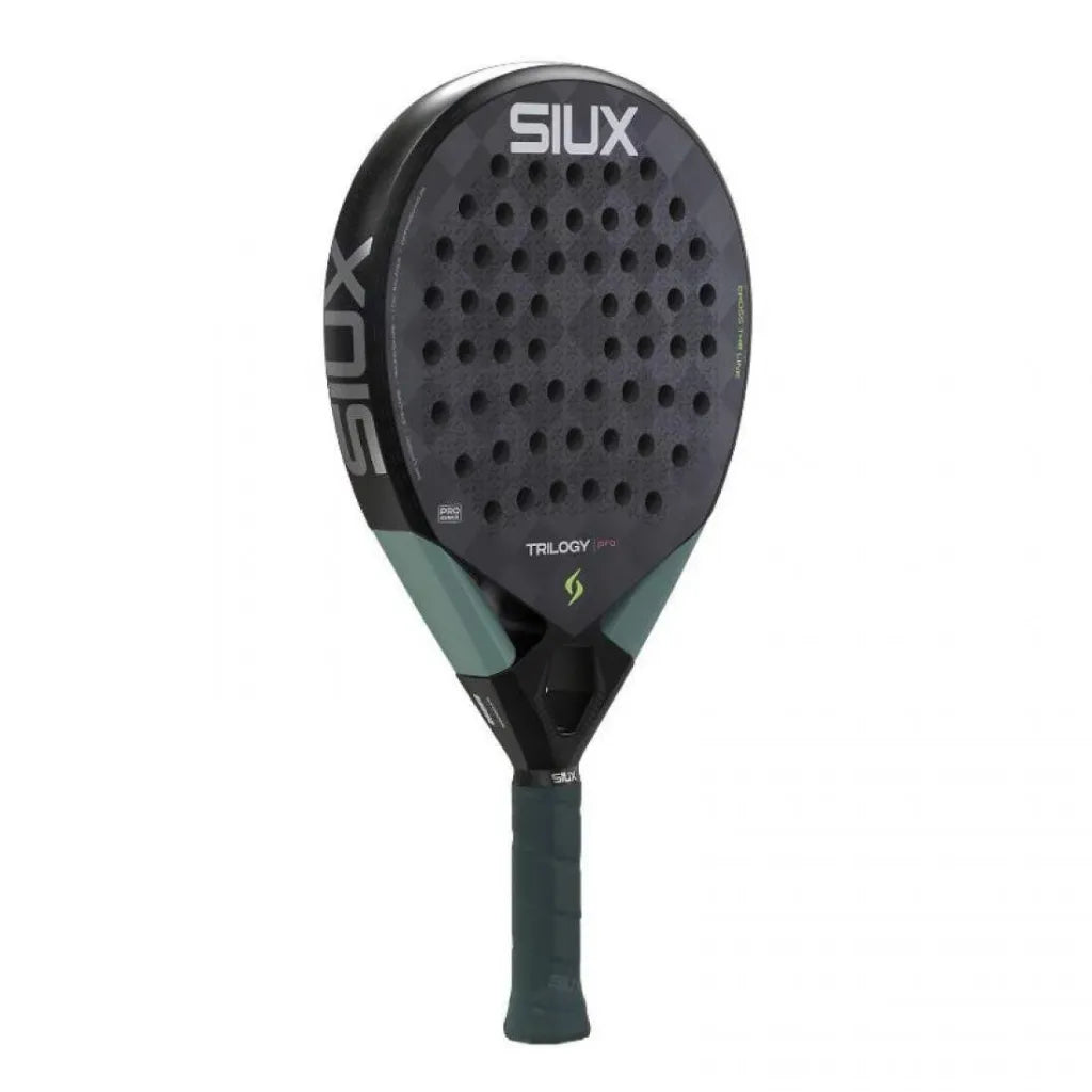 Siux Trilogy Pro Noir Fog padel racket - full view
