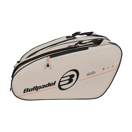 2026 Bullpadel Tour padel racket bag (Cream White) - front view