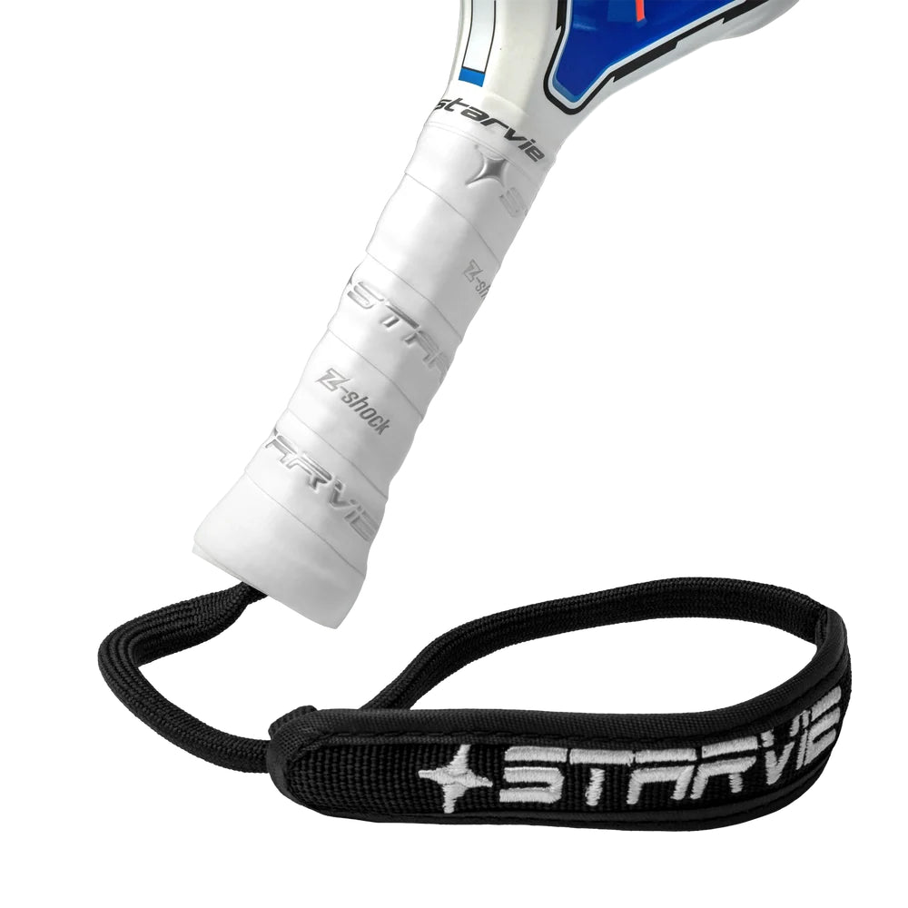 StarVie Triton Power + padel racket - handle, grip and wrist strap detail