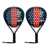 Twin pack of two 2025 Adidas Match Blue 3.4 padel rackets - front view