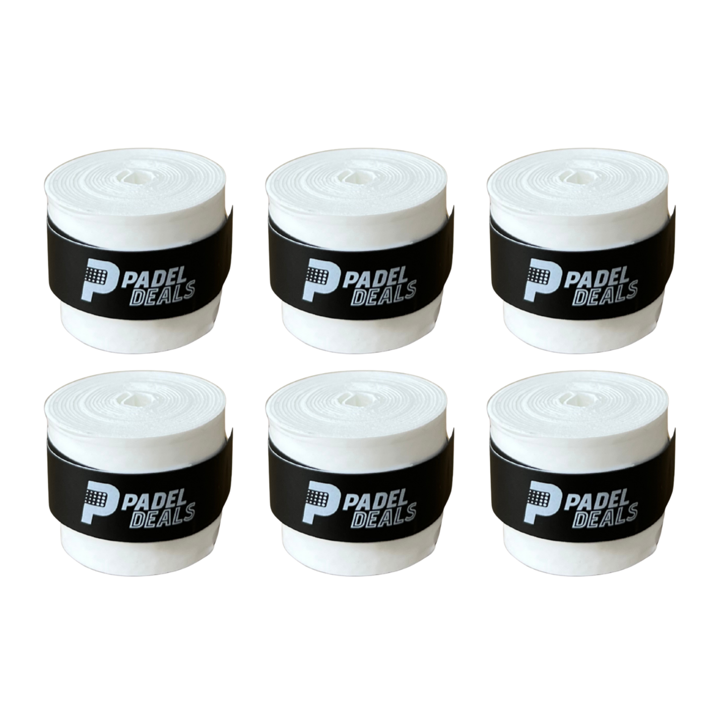 6x PadelDeals Overgrip (White)