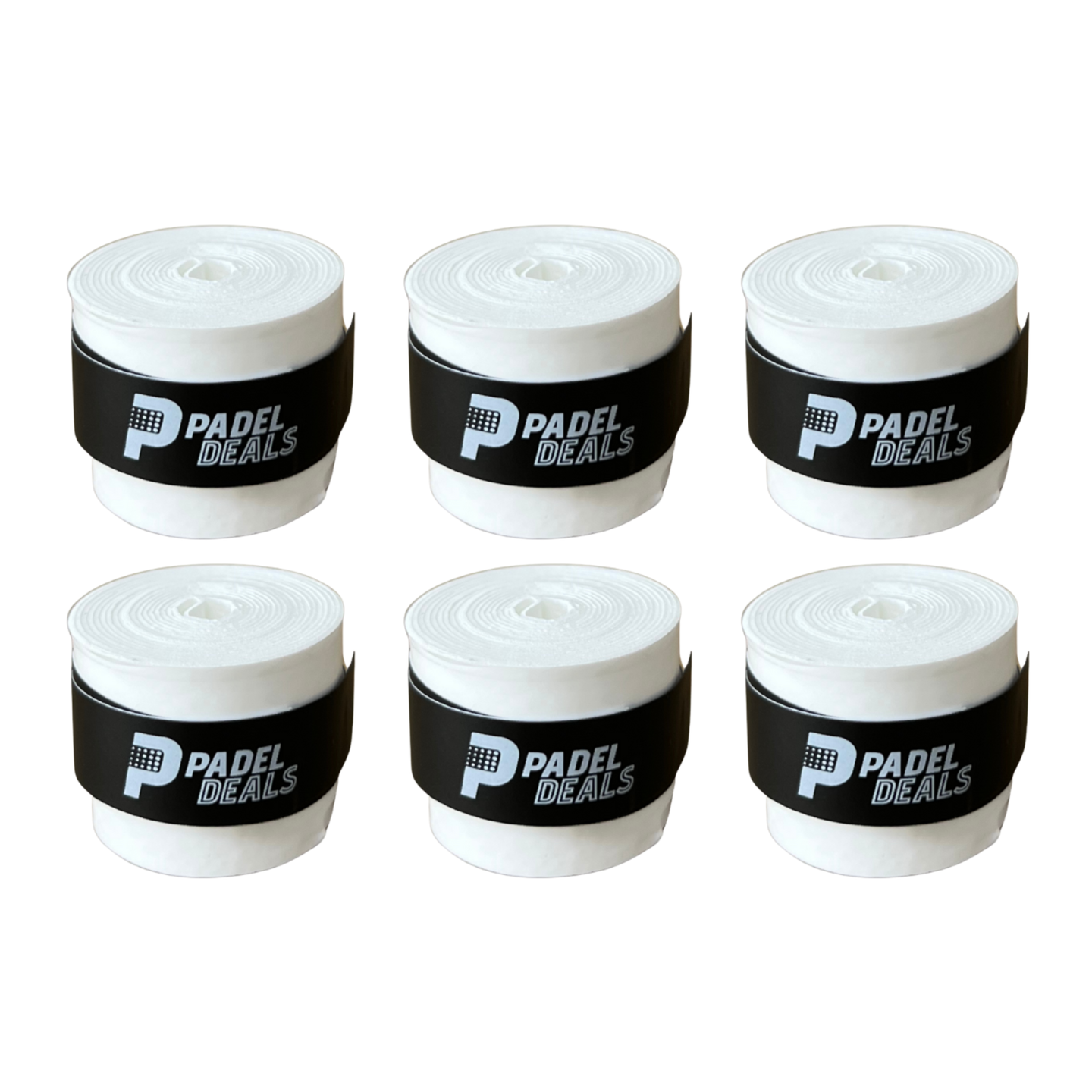 6x PadelDeals Overgrip (White)