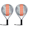 Twin pack of two 2025 Adidas Drive Grey 3.4 padel rackets - front view
