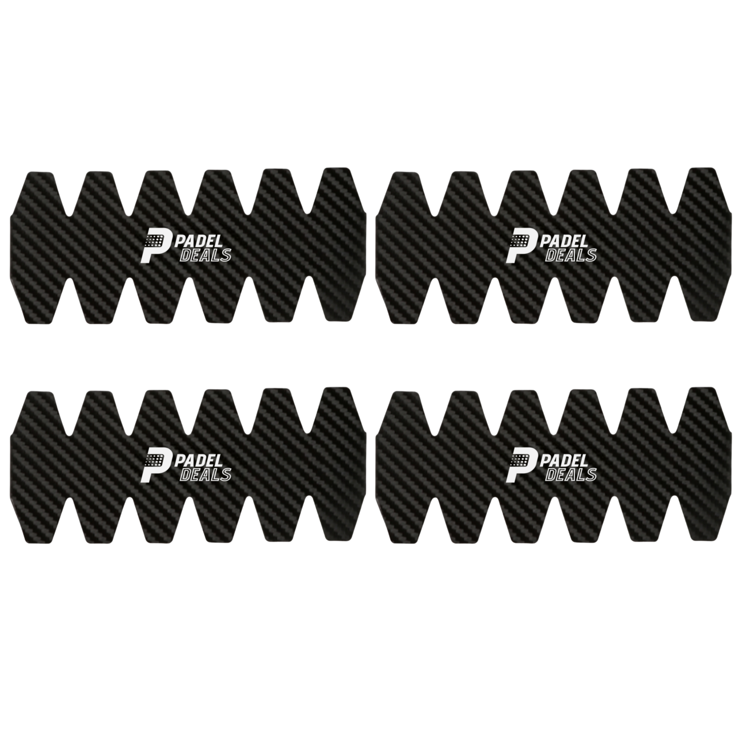 4x 3D Carbon Fibre Padel Protector