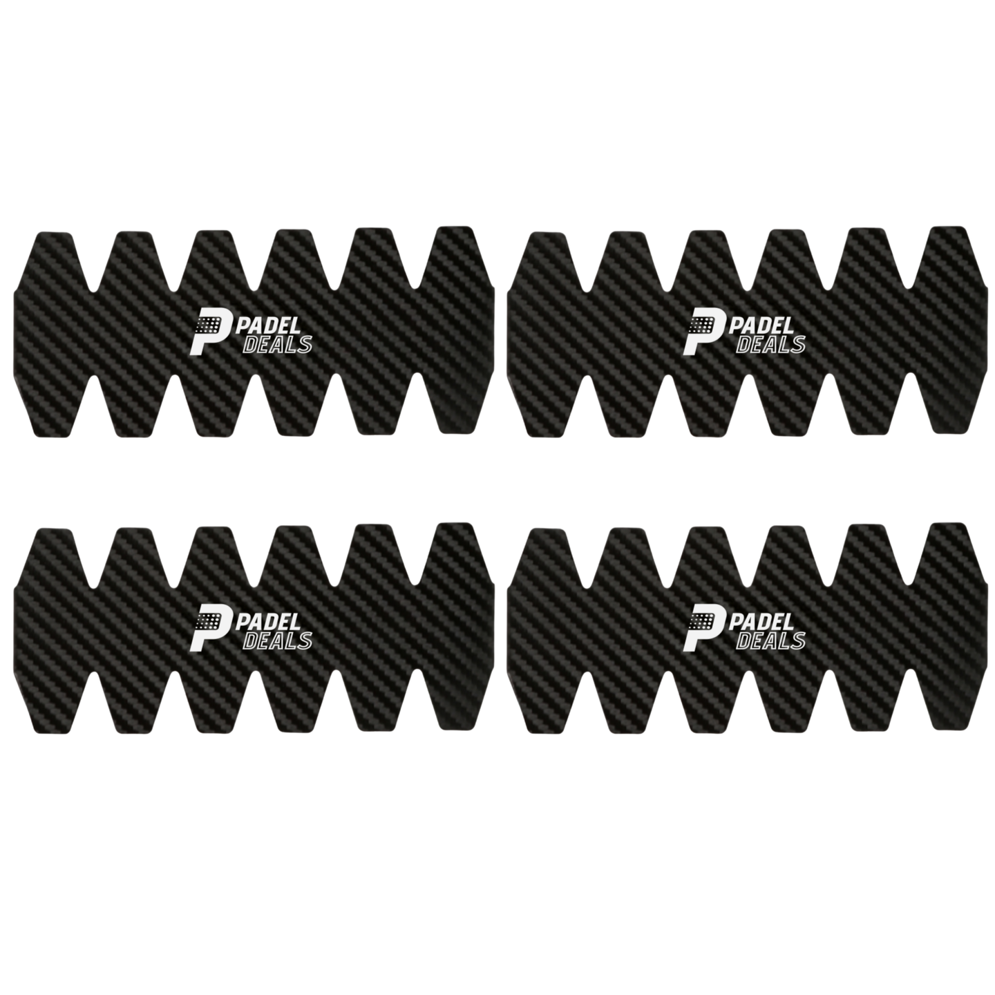4x 3D Carbon Fibre Padel Protector