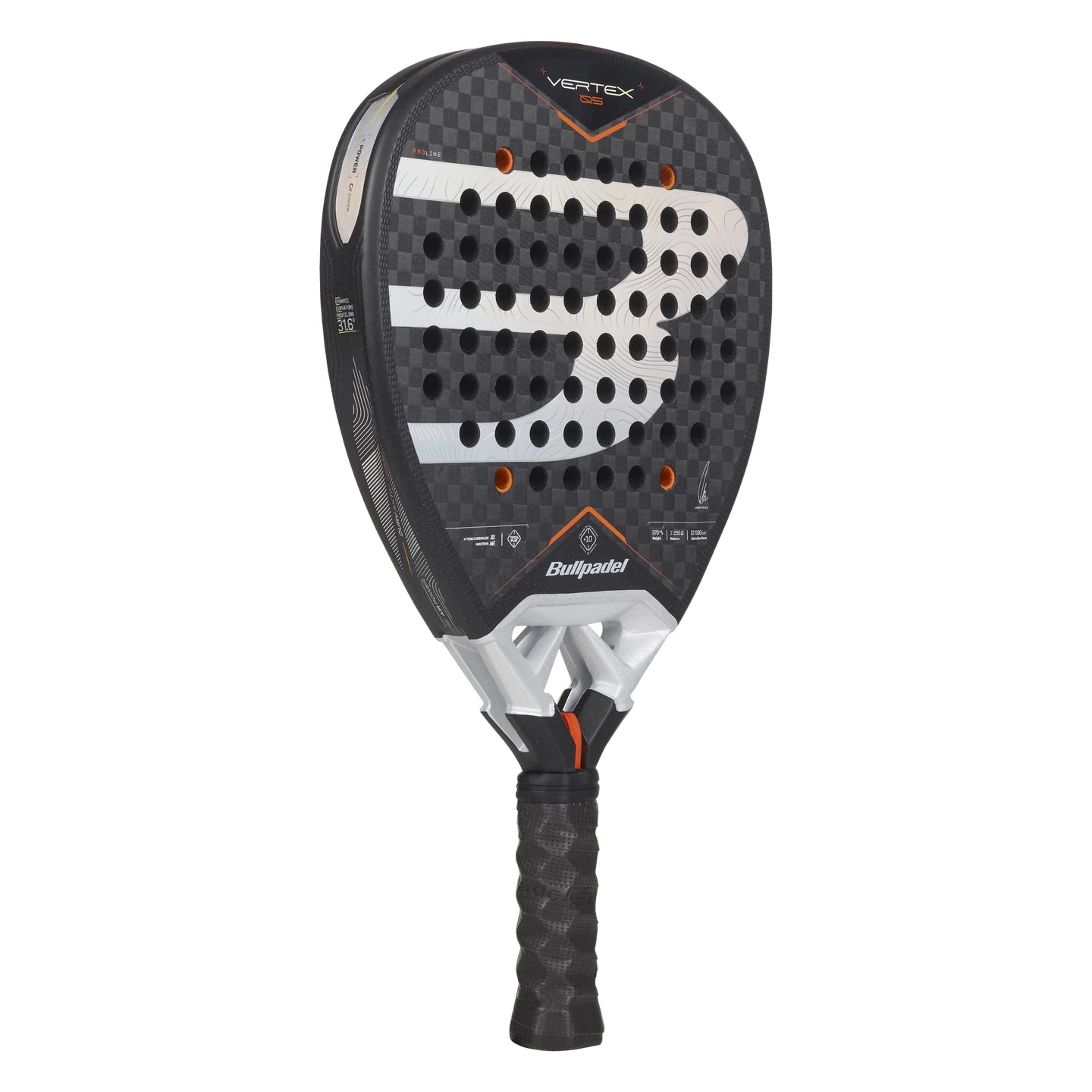 Bullpadel Vertex 05 padel racket - angled view