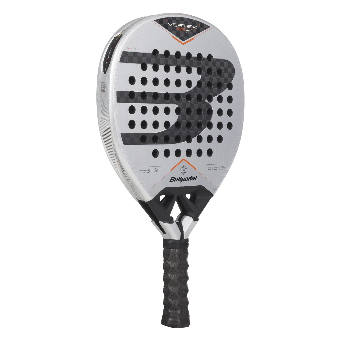Bullpadel Vertex 05 Hybrid padel racket - angled view