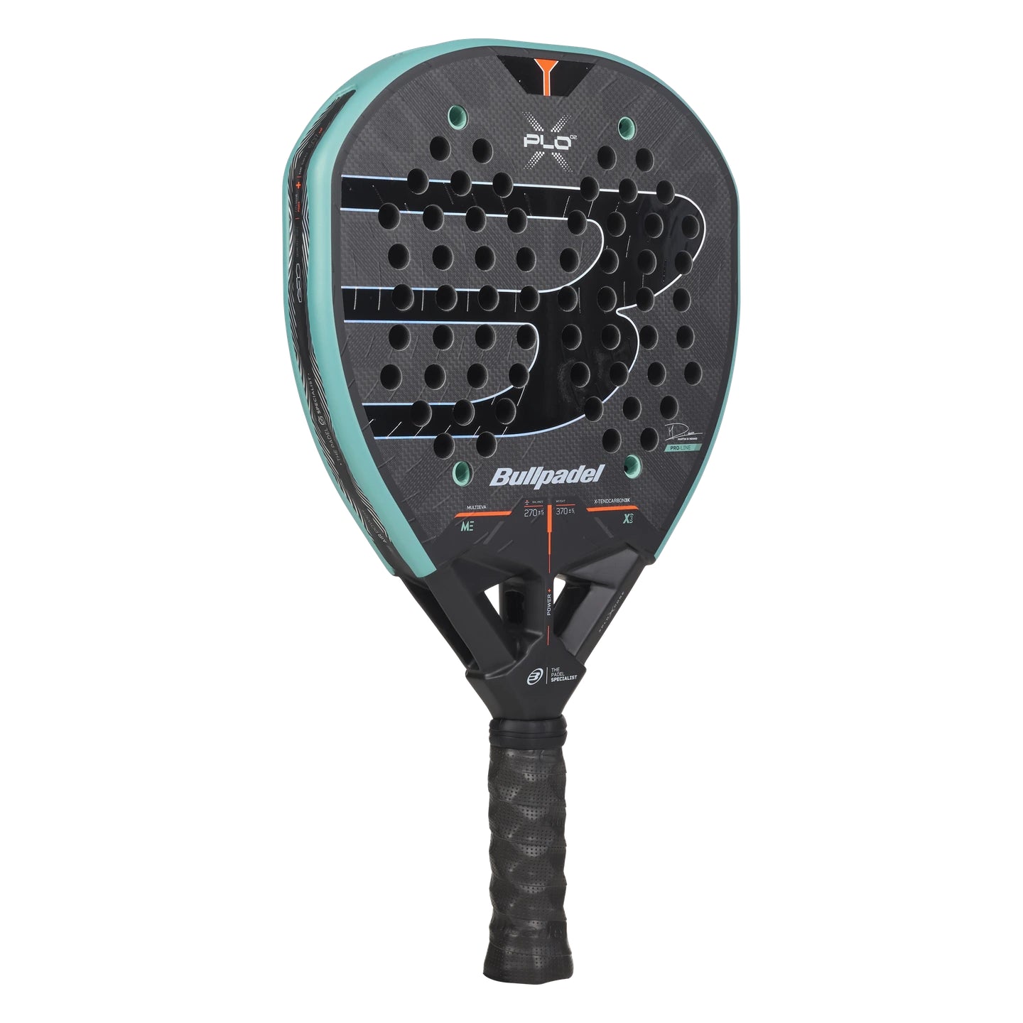 Bullpadel XPLO 02 padel racket - angled view