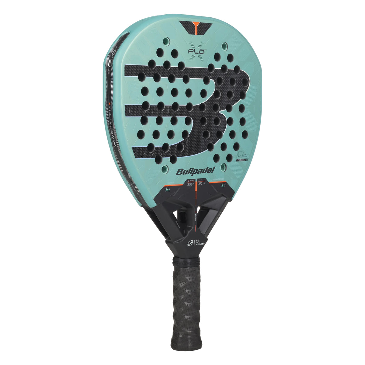 Bullpadel XPLO 02 padel racket - angled view (alternate)