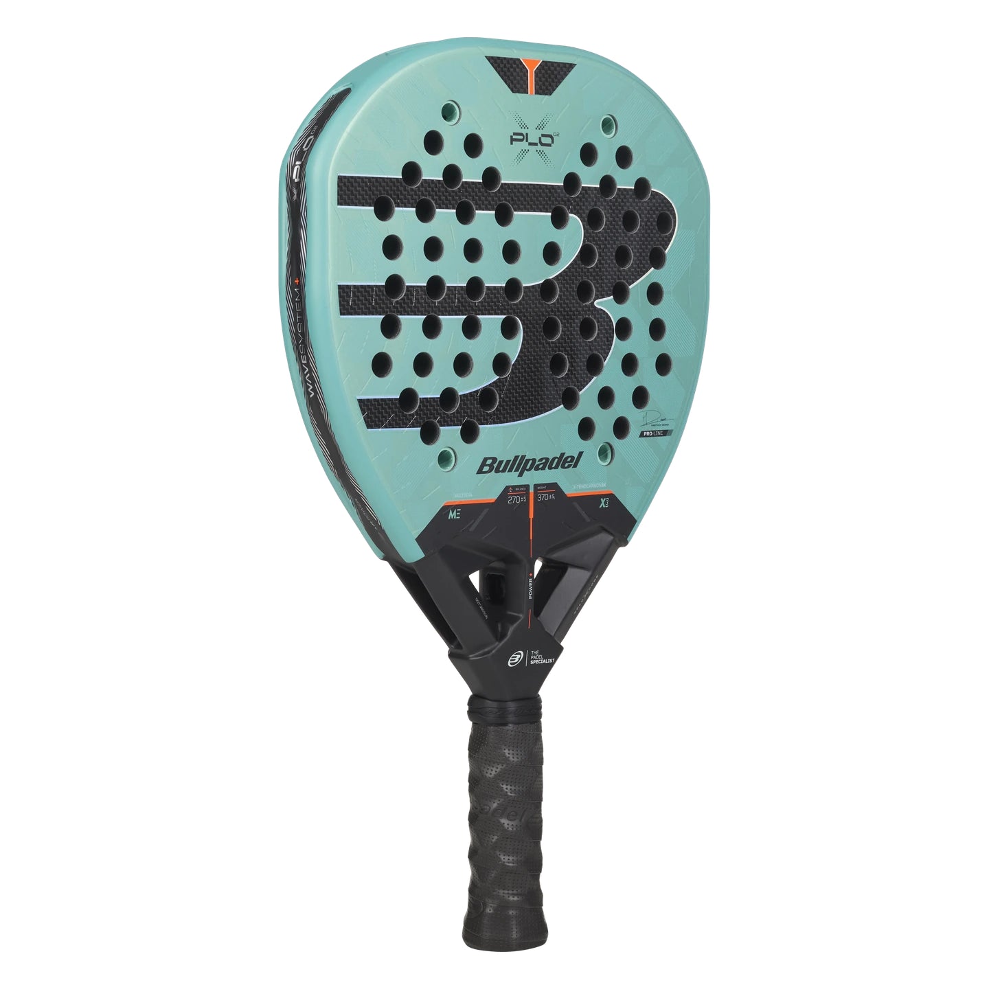 Bullpadel XPLO 02 padel racket - angled view (alternate)