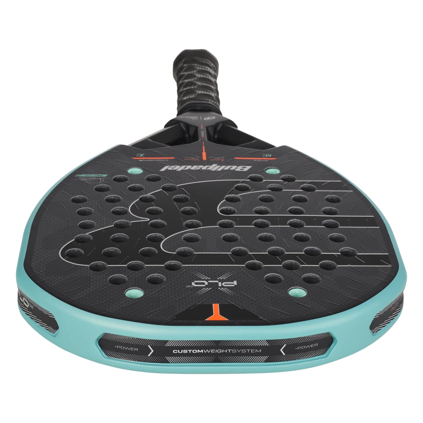 Bullpadel XPLO 02 padel racket - top view