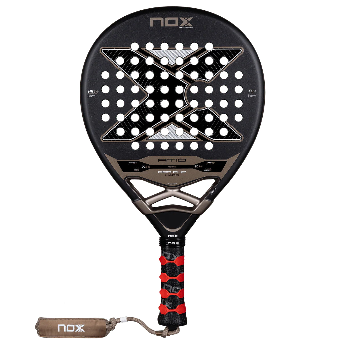 2026 Nox AT10 Pro Cup Hard padel racket by Agustín Tapia - full view