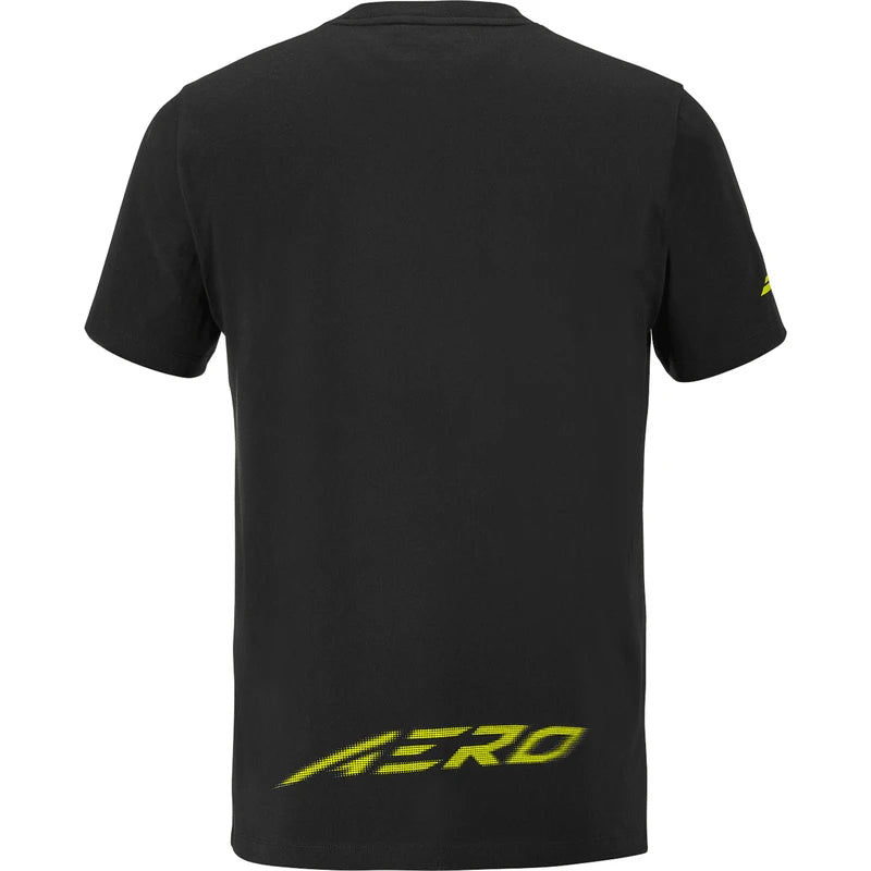 Babolat Aero Cotton Tee padel t-shirt (Black) - back view
