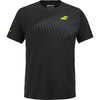 2026 Babolat Aero Cotton Tee padel t-shirt (Black) - front view