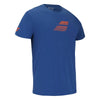 Babolat Exercise Big Flag Tee padel t-shirt (Dark Blue) - angled view