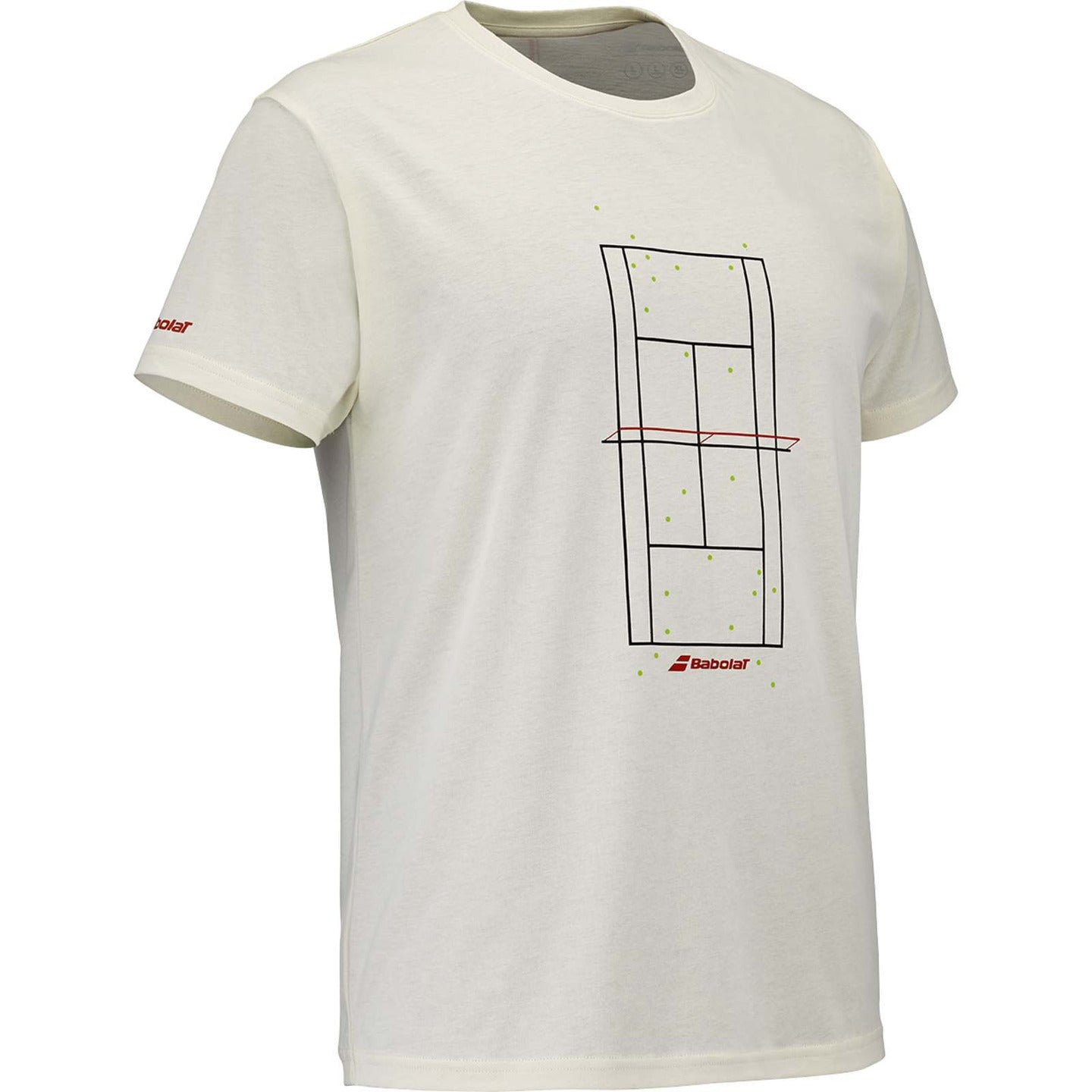 Babolat Exercise padel T-shirt (Cream) - angled view