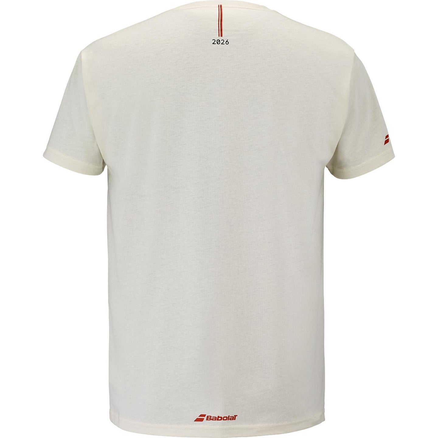 Babolat Exercise padel T-shirt (Cream) - back view