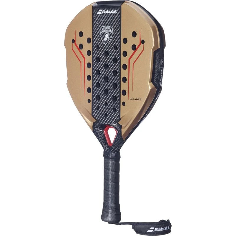 Babolat x Lamborghini BL002 padel racket (Bronze) - angled view
