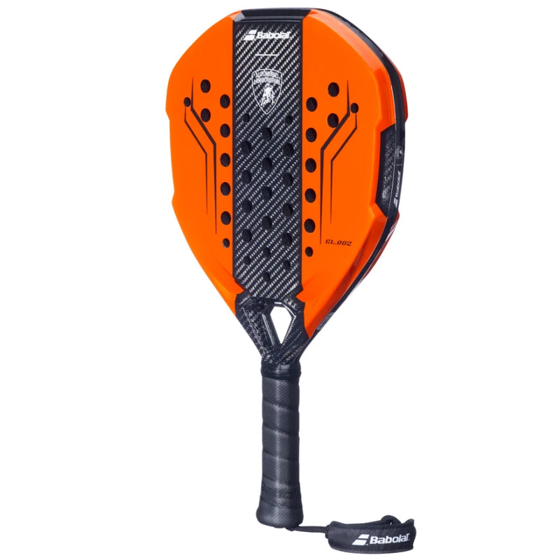 Babolat x Lamborghini BL002 padel racket (Orange) - angled view