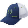 2026 Babolat Lebron Trucker padel cap (Dark Blue/Green) - front view