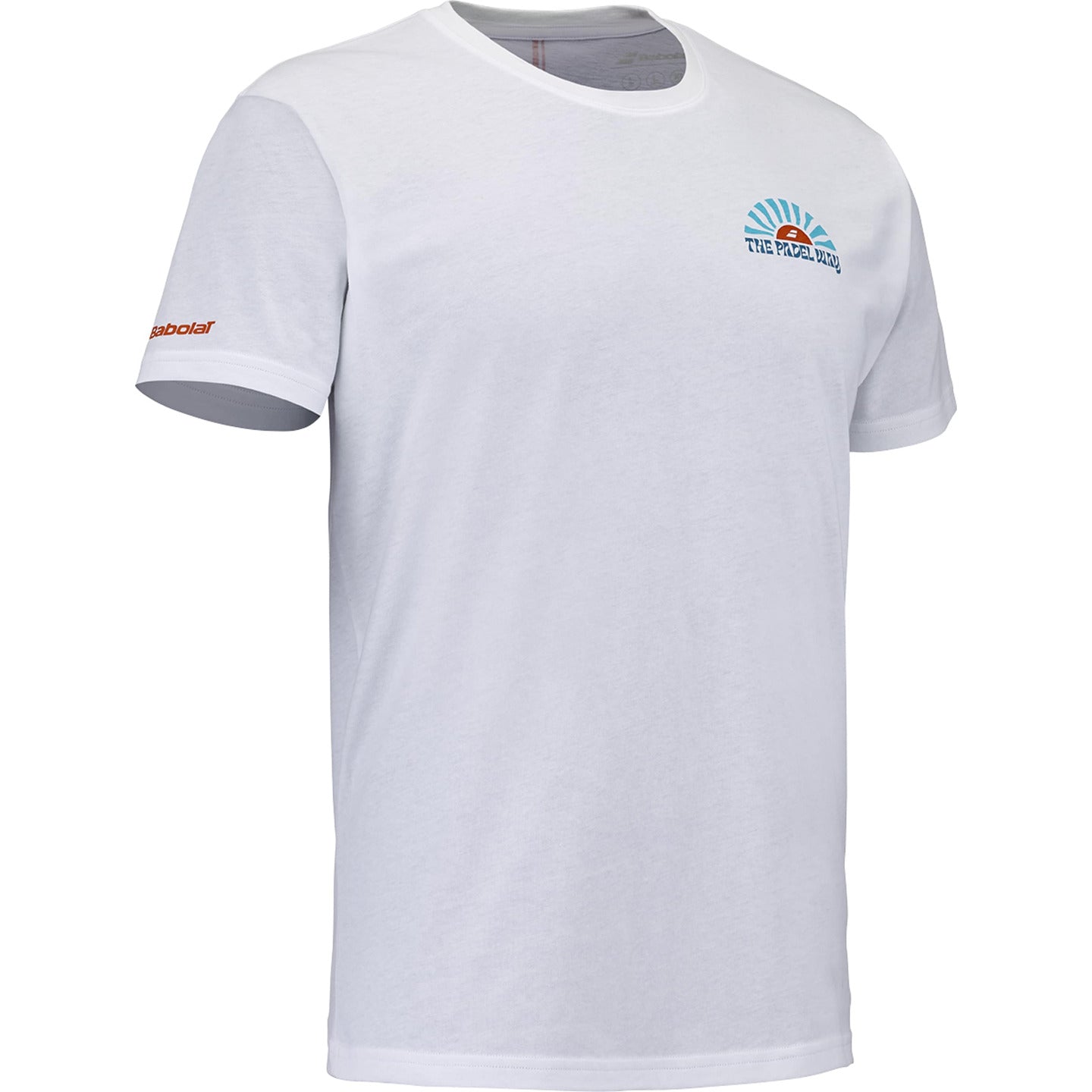 Babolat Perf Cotton padel T-shirt (White) - angled view