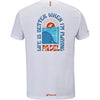 Babolat Perf Cotton padel T-shirt (White) - back view
