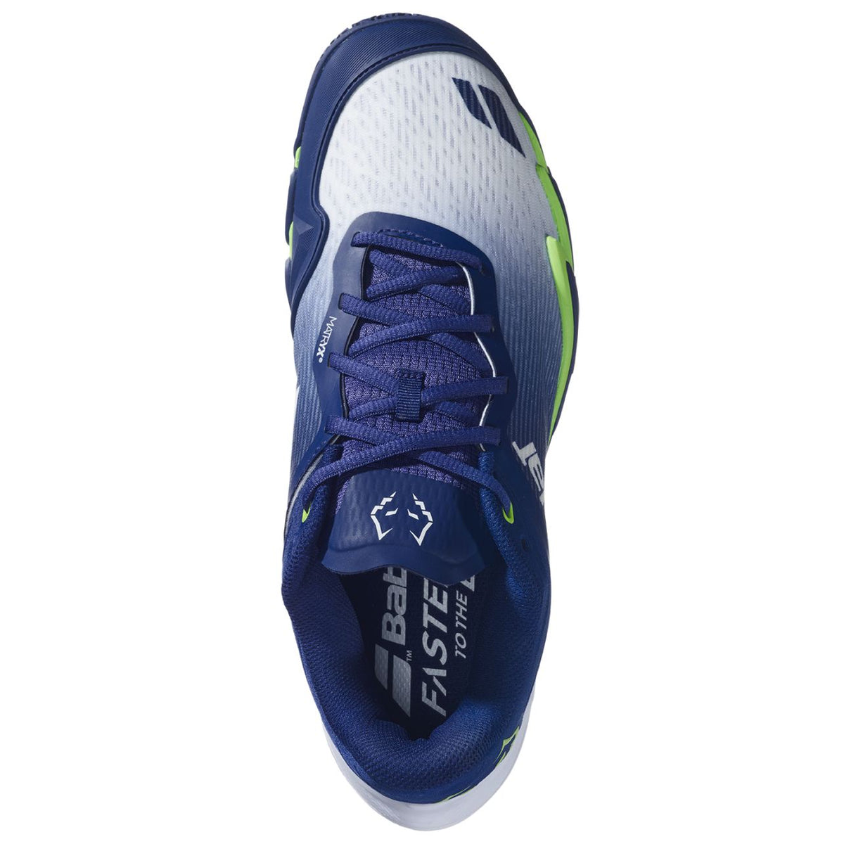 Babolat Premura 3 Lebron men's padel shoes (Blue/Green) - top view