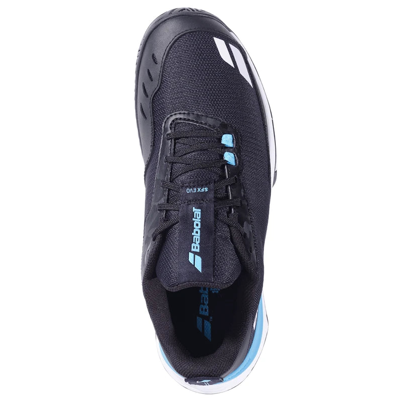 Babolat SFX EVO men's padel shoes (Black/Blue) - top view