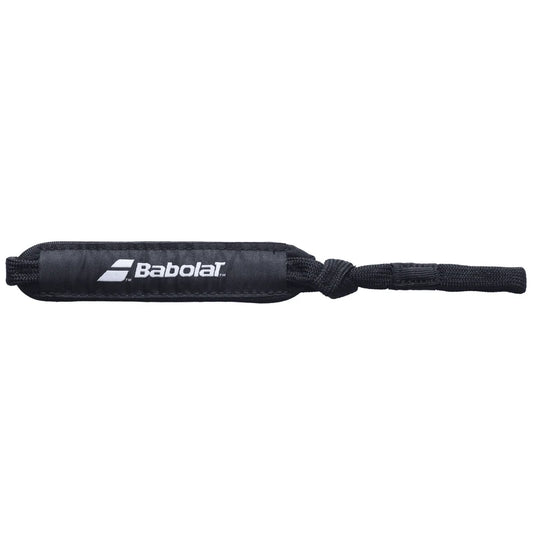 Babolat padel wrist strap (Black) - front view