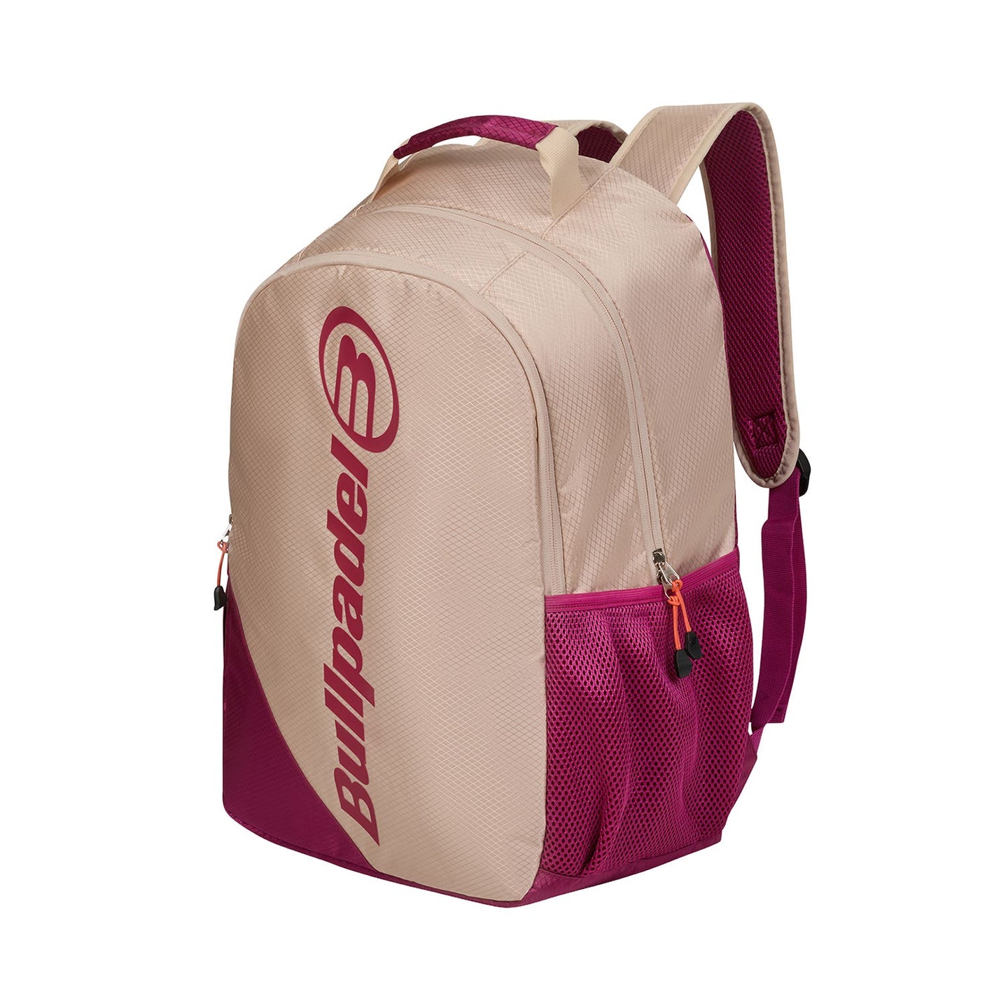 2026 Bullpadel Advance padel backpack (Beige) - angled view