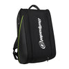 2026 Bullpadel Advance padel racket bag (Black/Green) - angled view