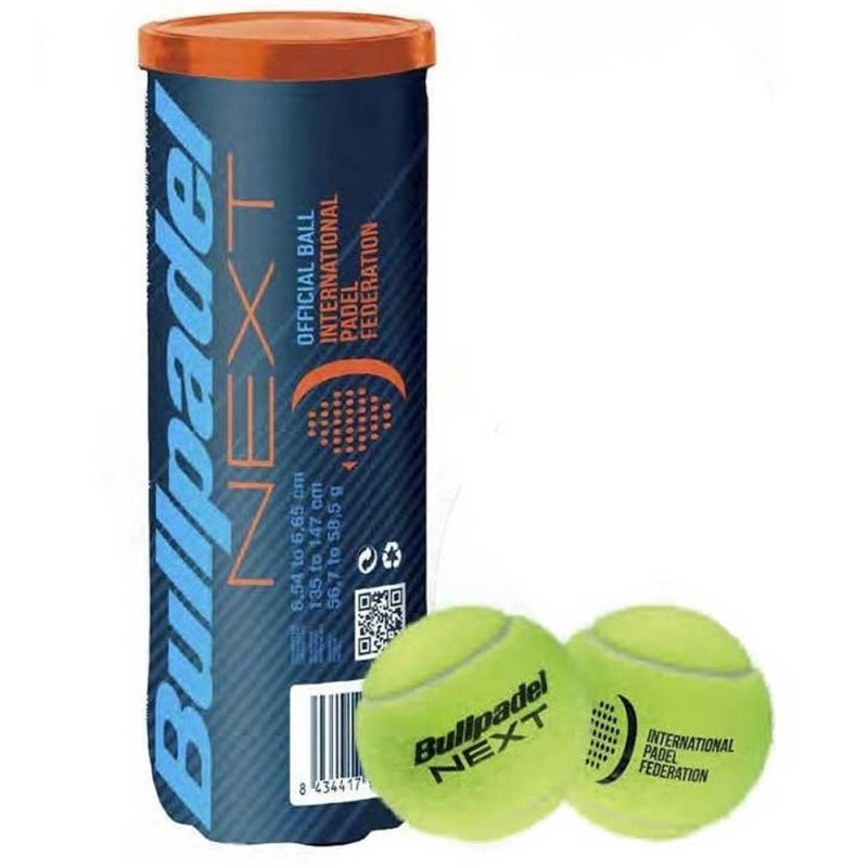 Bullpadel Hack Comfort bundle - included Bullpadel FIP Next padel balls tube of 3