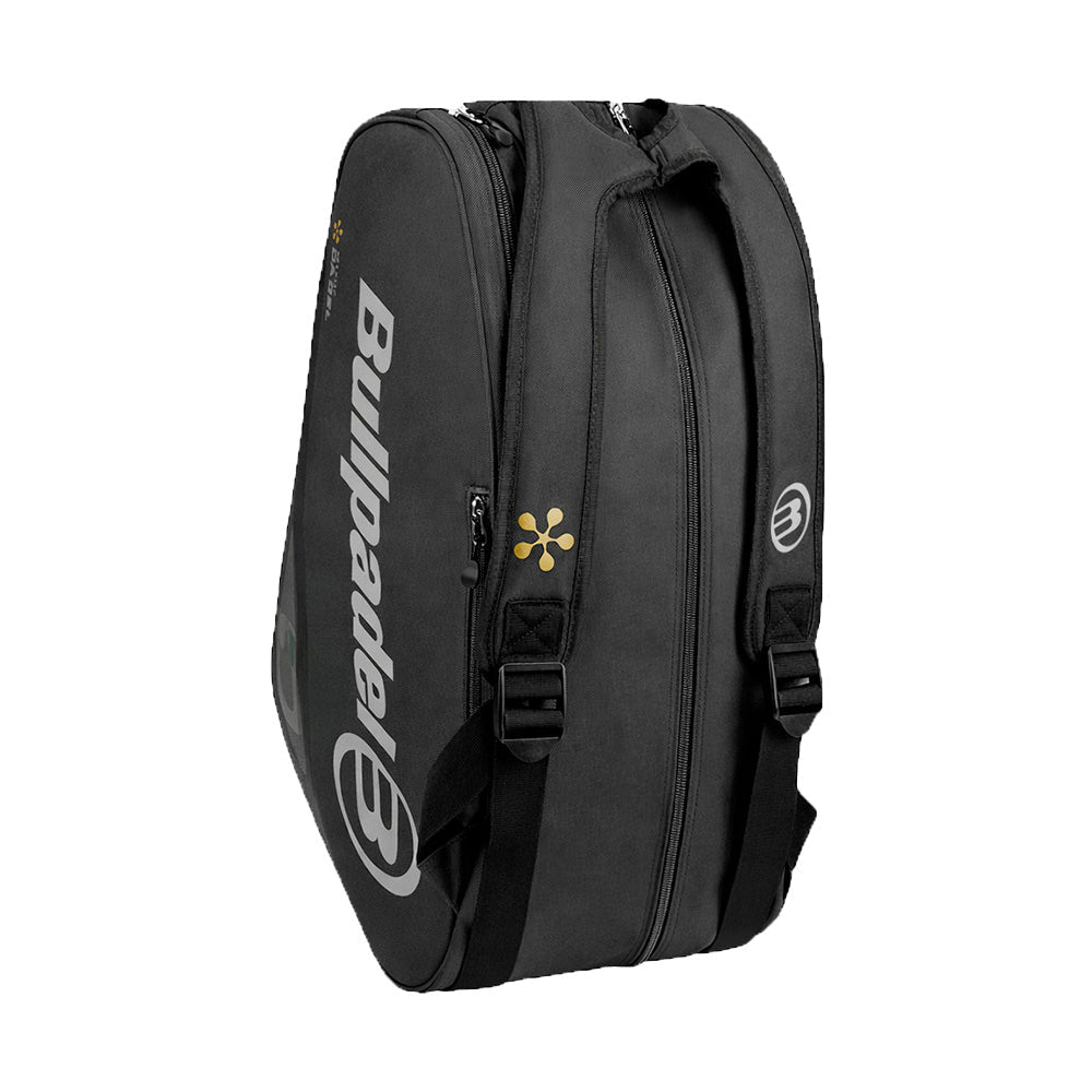 2026 Bullpadel Tour Premier padel racket bag (Black) - angled view