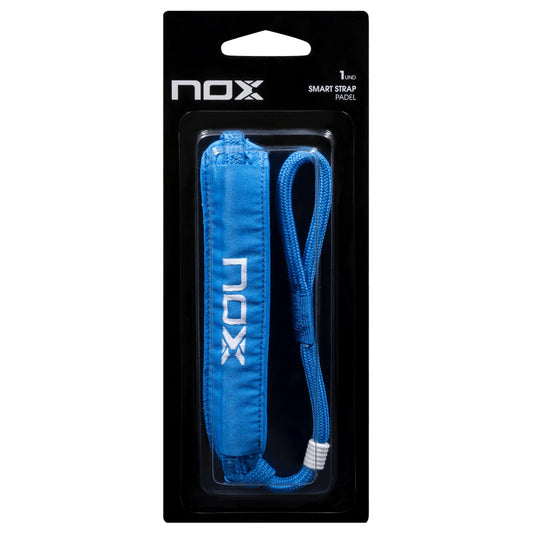 Nox Smart Strap padel racket strap (Blue/White) - front view