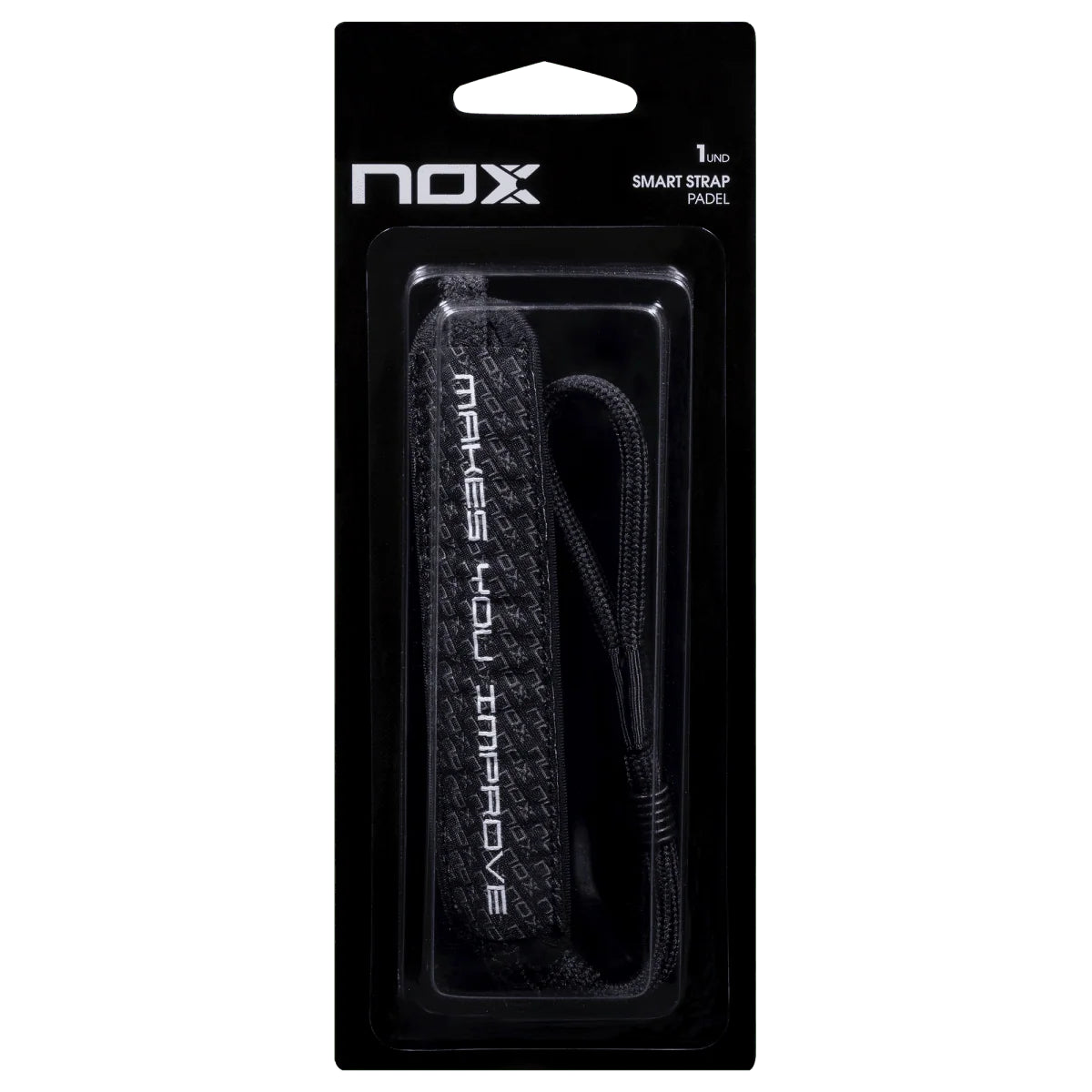 Nox Smart Strap padel racket strap (Black) - front view