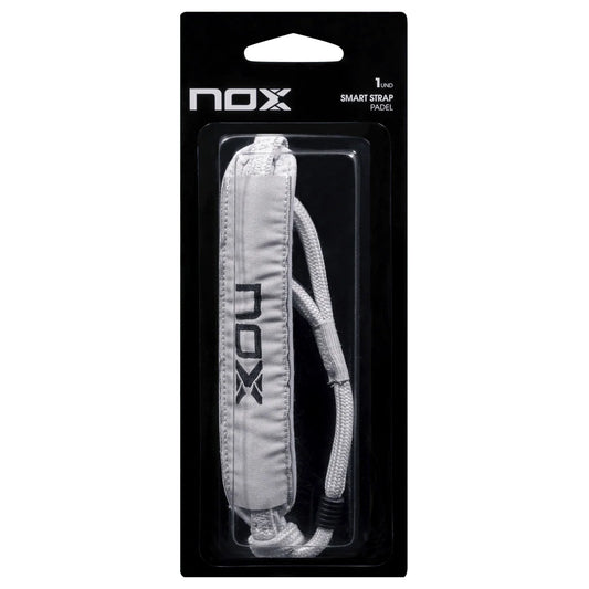 Nox Smart Strap padel racket strap (Silver/Black) - front view