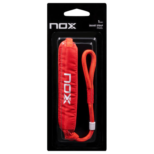 Nox Smart Strap padel racket strap (Red/White) - front view
