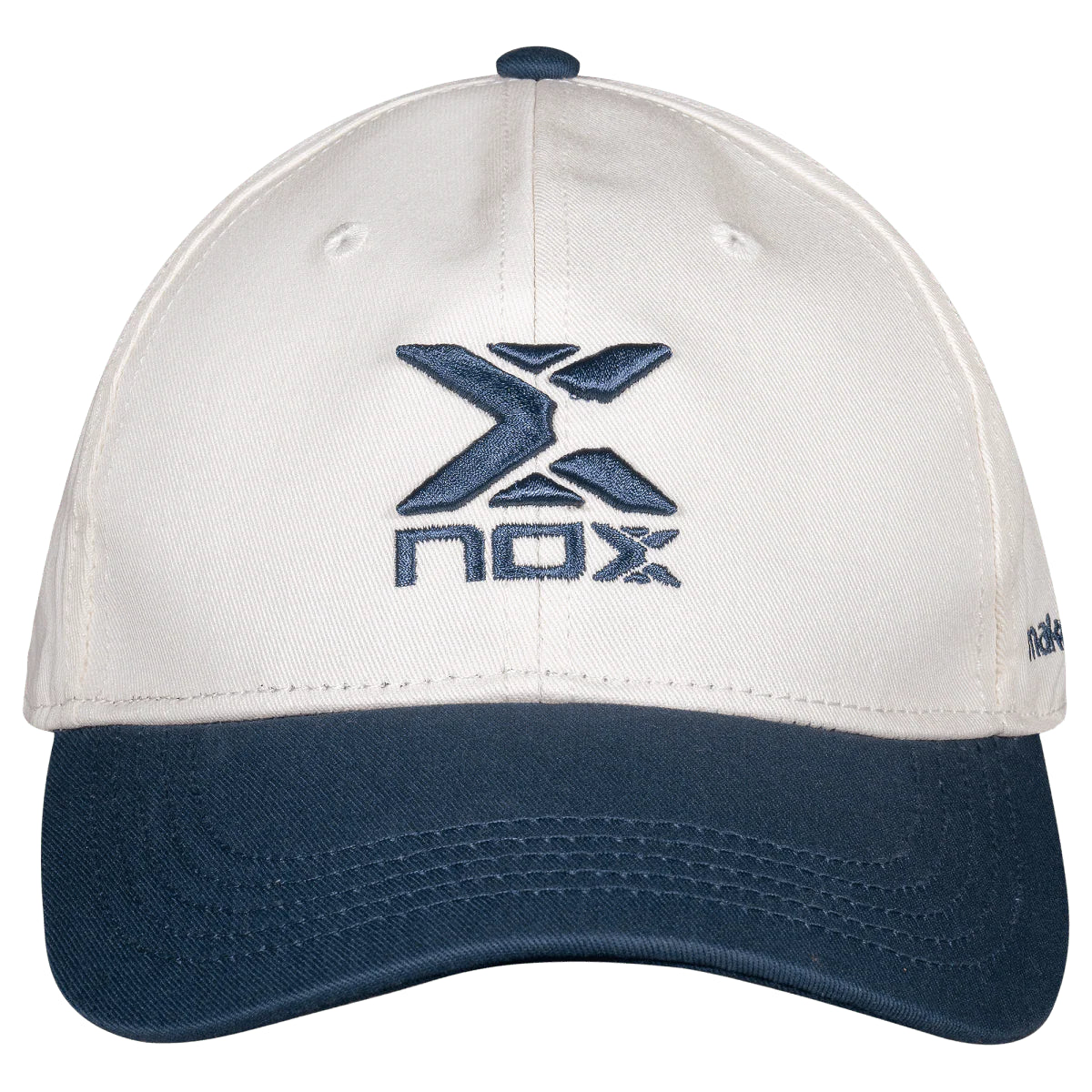 2025 Nox Street padel cap (Cream/Blue) - side view