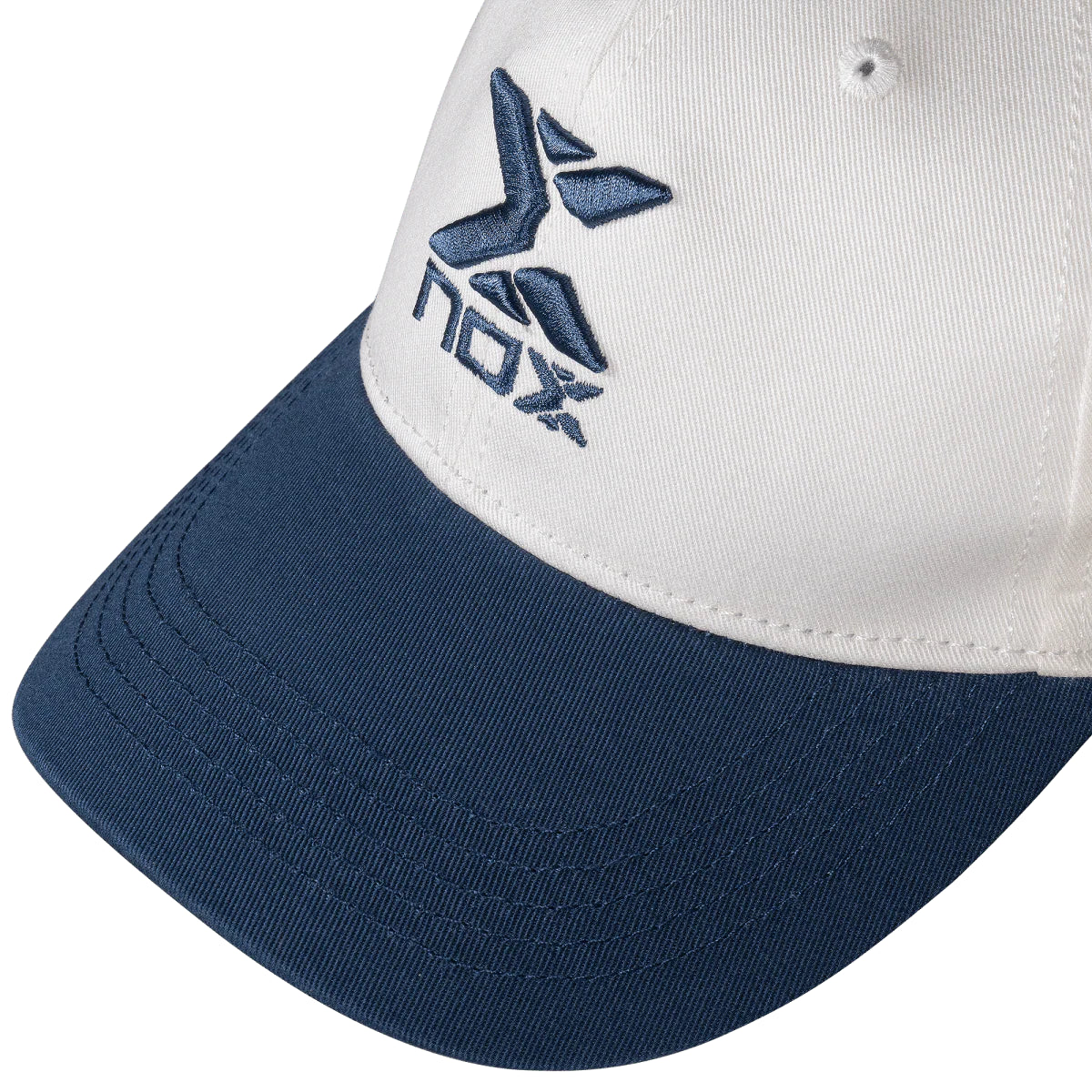 2025 Nox Street padel cap (Cream/Blue) - back view