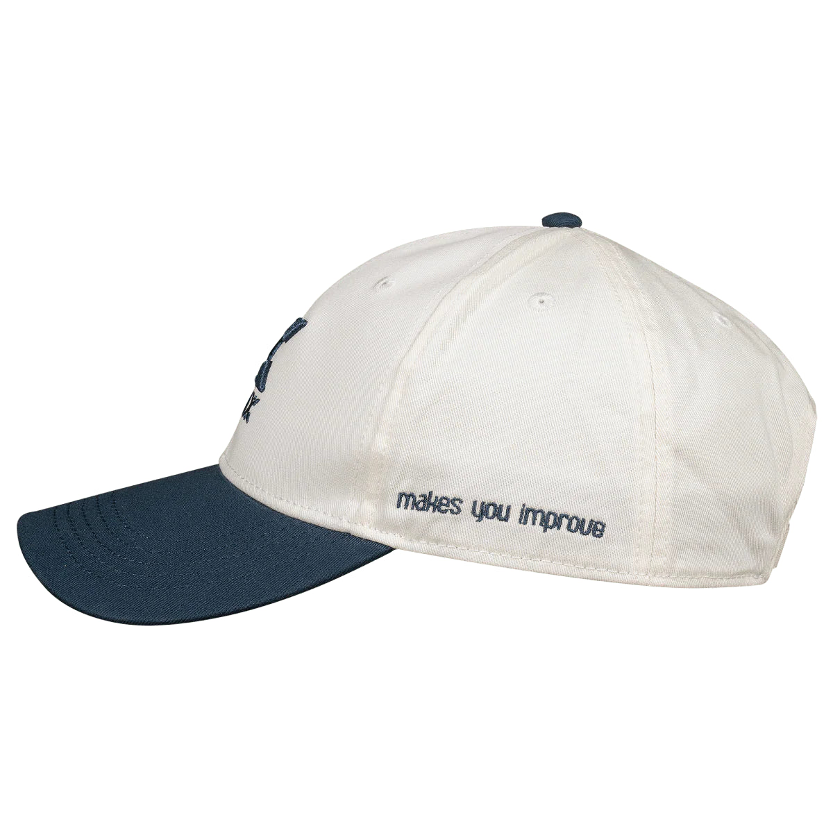 2025 Nox Street padel cap (Cream/Blue) - angled view