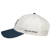 2025 Nox Street padel cap (Cream/Blue) - angled view
