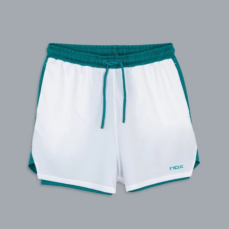 2026 Nox Pro Men's Shorts (White/Ivy Green)