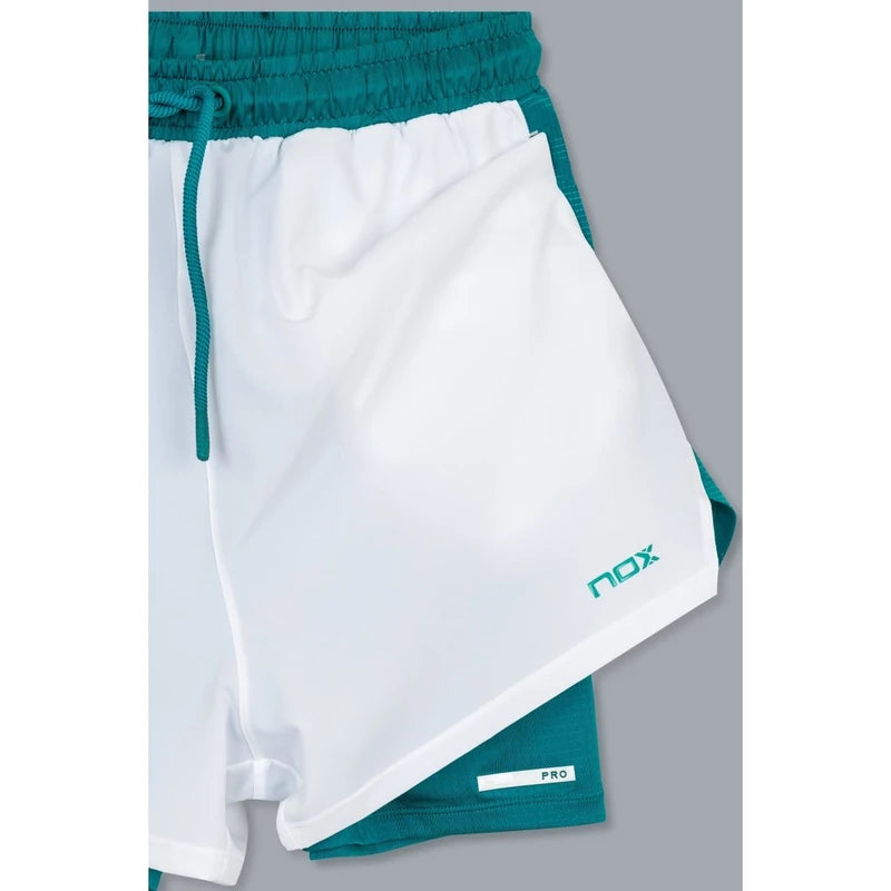 2026 Nox Pro Men's Shorts (White/Ivy Green)