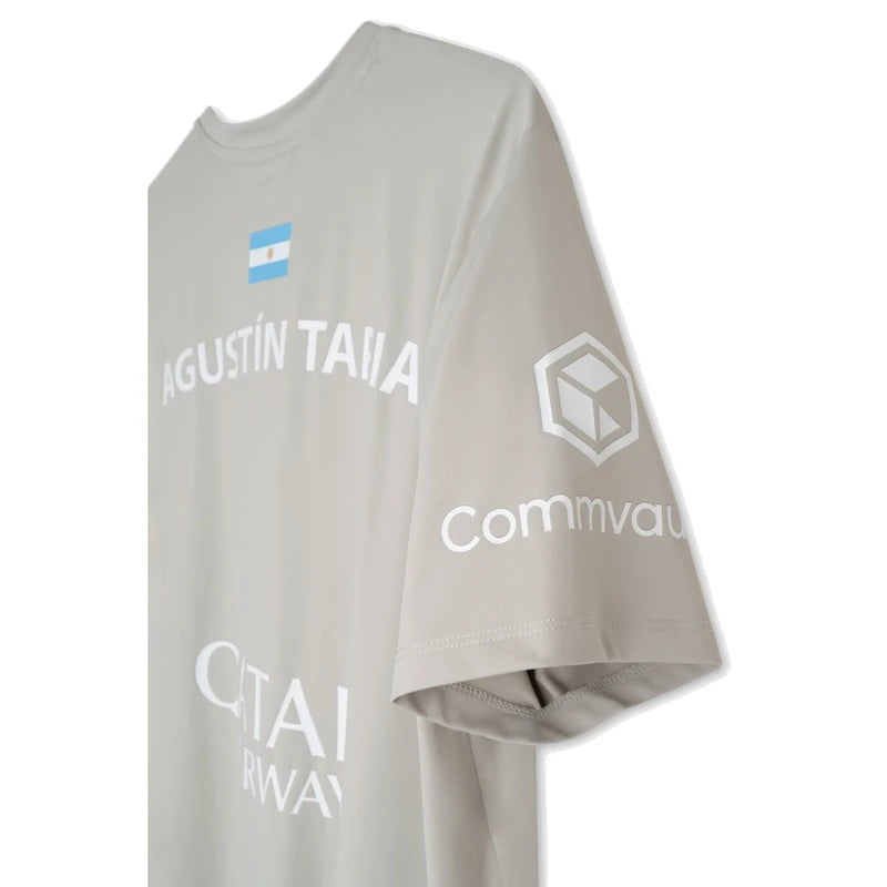 Nox Sponsors AT10 padel t-shirt (Grey) - Commvault sleeve detail
