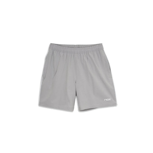 2025 Nox Team men's padel shorts (Grey) - front view