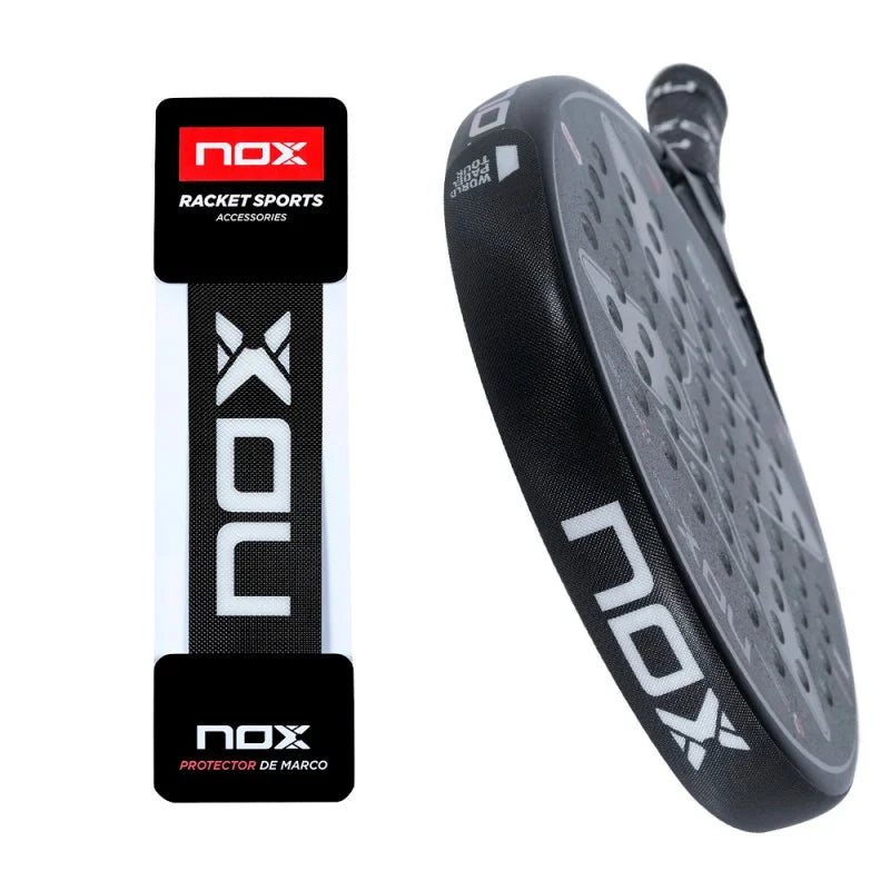 2026 NOX AT10 Genius 18k padel racket and bag bundle, padel racket - side view