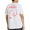 Adidas Padel T-Shirt (White/Red)