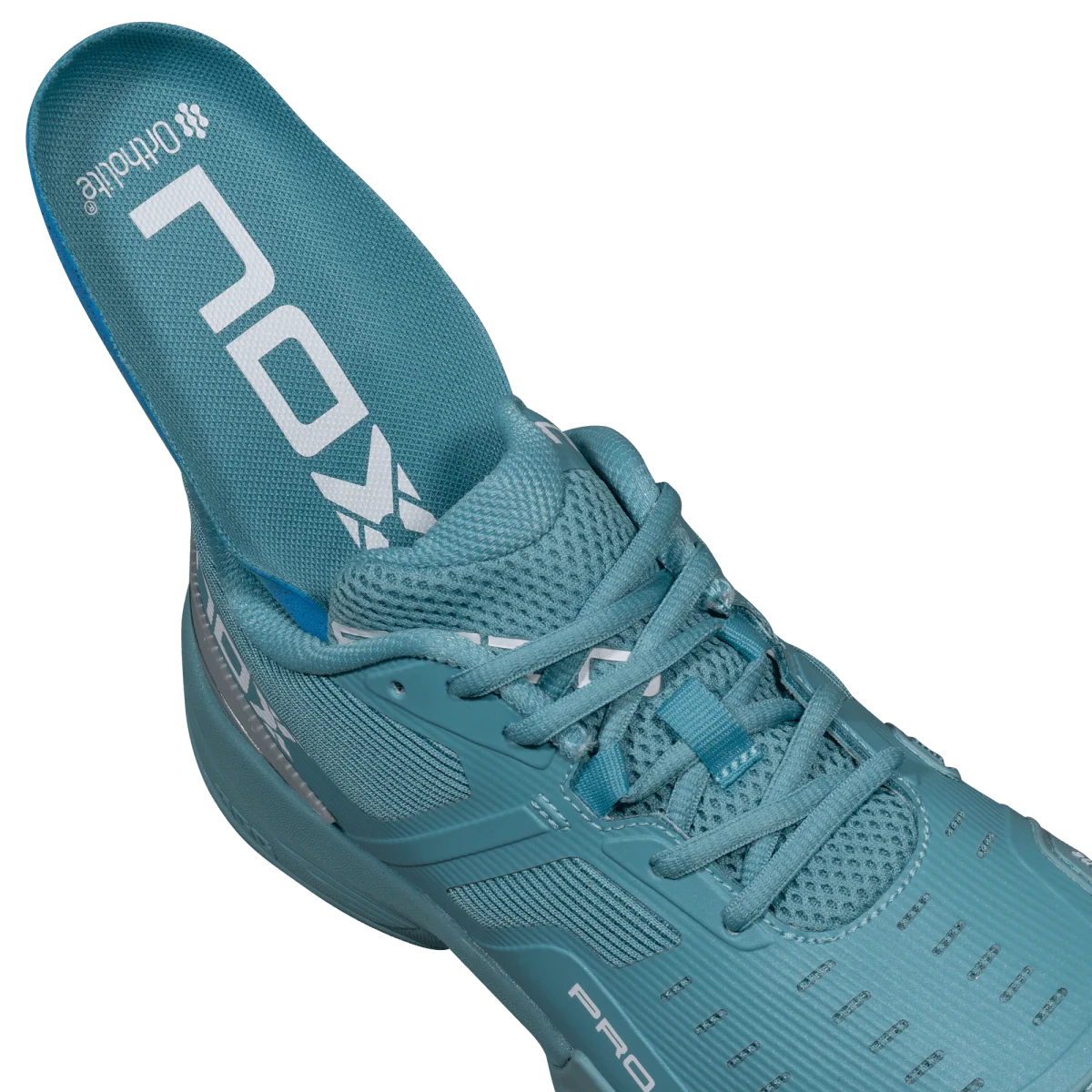 2026 Nox AT10 Pro Padel Shoes (Turquoise/White)