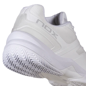 2026 Nox AT10 Pro Padel Shoes  (White/Grey)