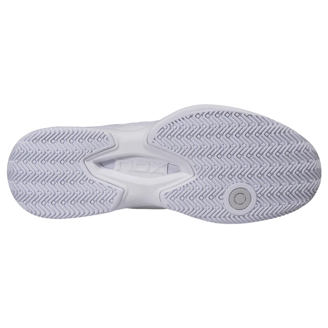 2026 Nox AT10 Pro Padel Shoes  (White/Grey)